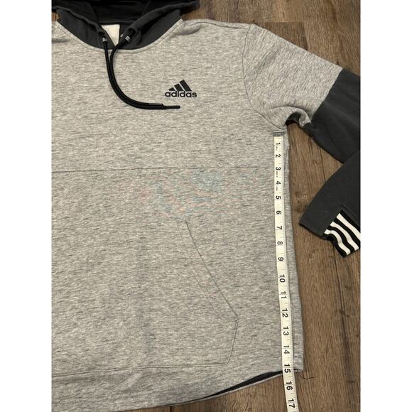 Adidas Mens Gray Hoodie Size Medium - Picture 10 of 11